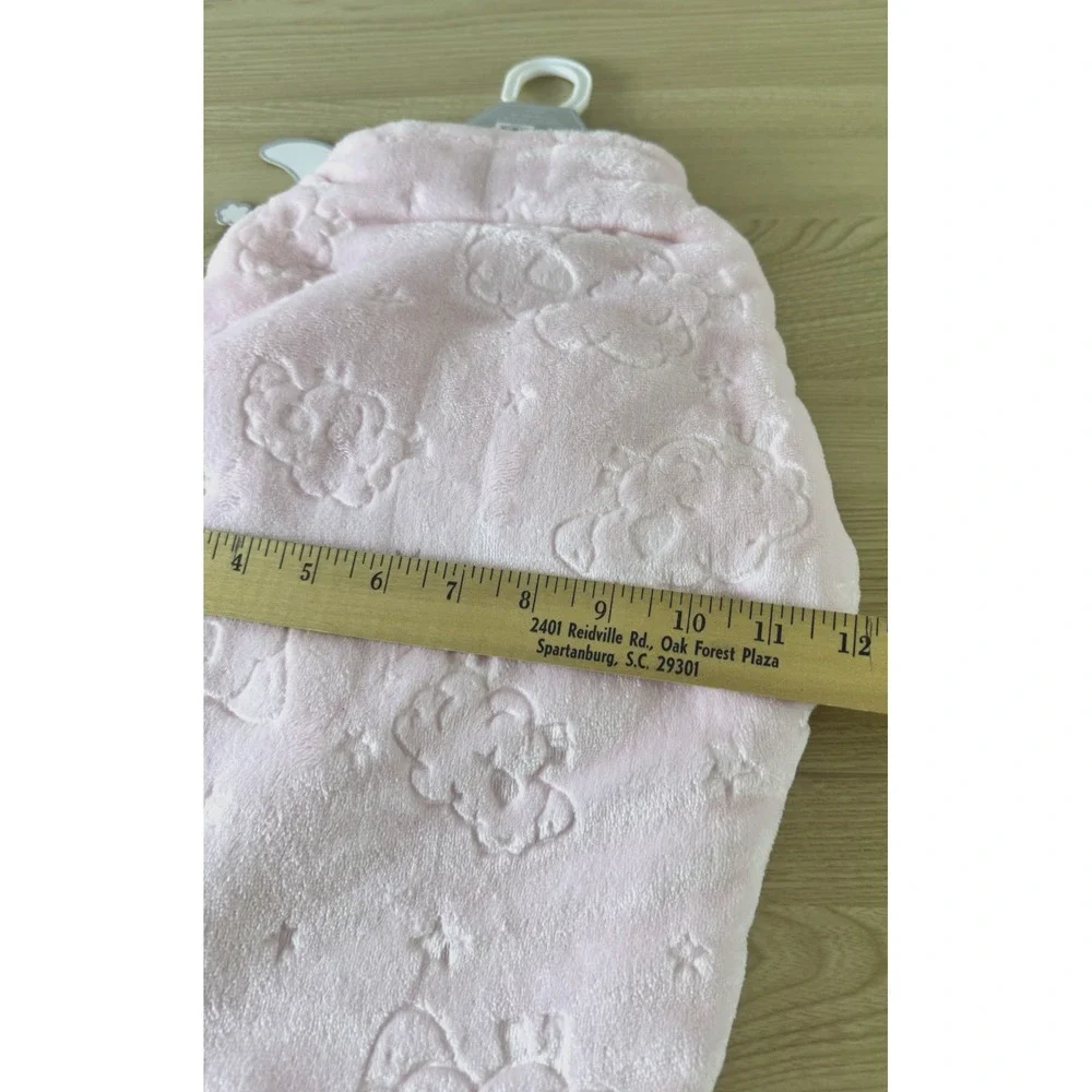 Amongst the Clouds Pink Embossed Swaddle 0-3M Sherpa Fleece NWT Baby Girl